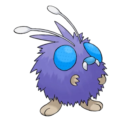 벌레/독 타입 포켓몬 콘팡 이로치의 이미지