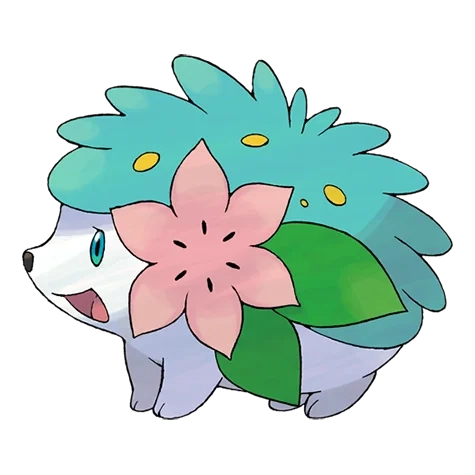 풀 타입 포켓몬 쉐이미 이로치의 이미지