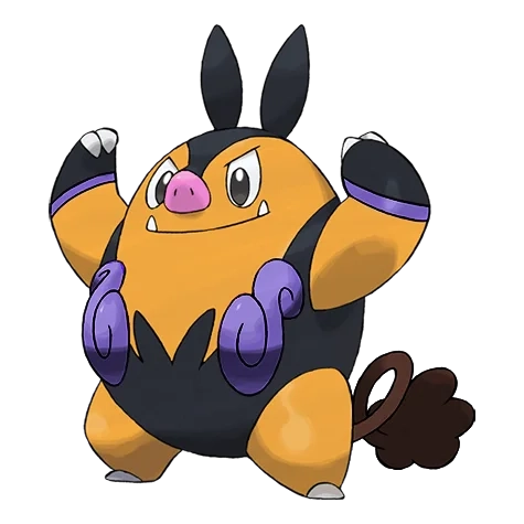 불꽃/격투 타입 포켓몬 차오꿀 이로치의 이미지