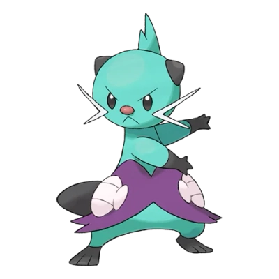 물 타입 포켓몬 쌍검자비 이로치의 이미지
