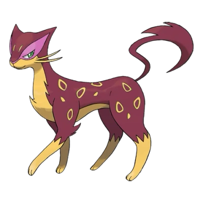 악 타입 포켓몬 레파르다스 이로치의 이미지