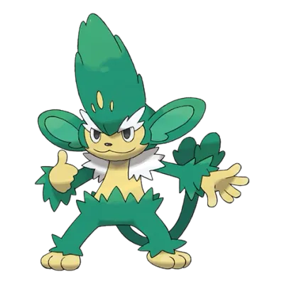 풀 타입 포켓몬 야나키 이로치의 이미지