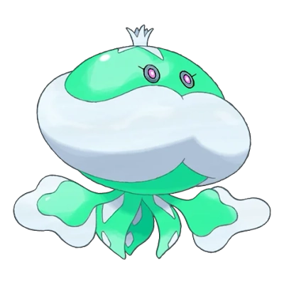 물/고스트 타입 포켓몬 탱탱겔 이로치의 이미지