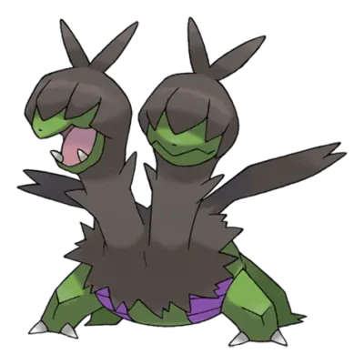 악/드래곤 타입 포켓몬 디헤드 이로치의 이미지