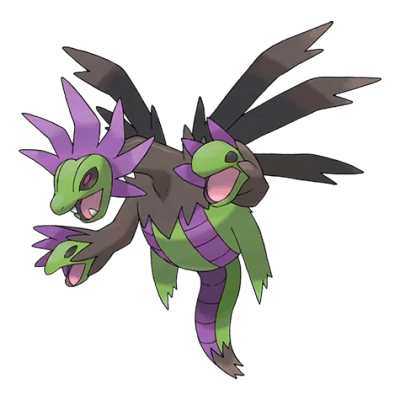 악/드래곤 타입 포켓몬 삼삼드래 이로치의 이미지