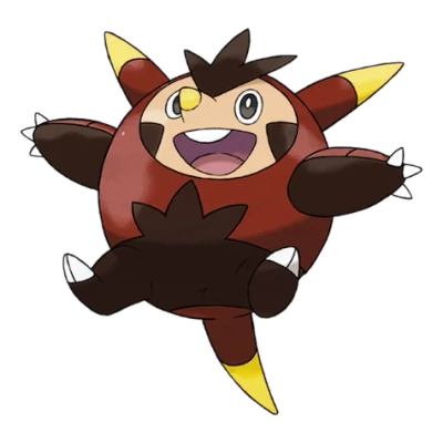 풀 타입 포켓몬 도치보구 이로치의 이미지