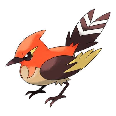 불꽃/비행 타입 포켓몬 불화살빈 이로치의 이미지