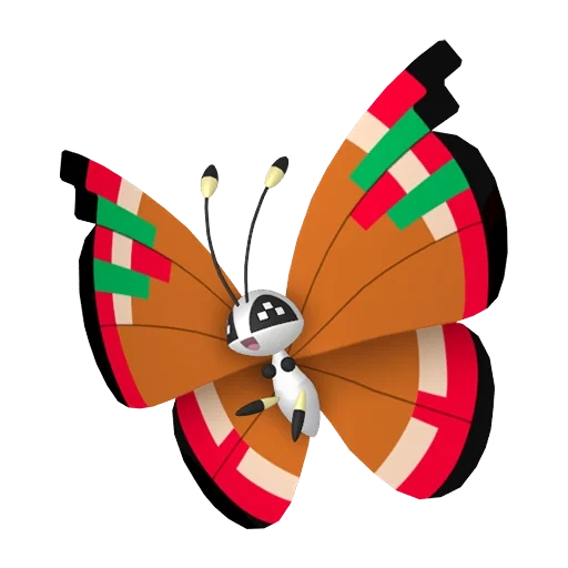 벌레/비행 타입 포켓몬 비비용 이로치의 이미지