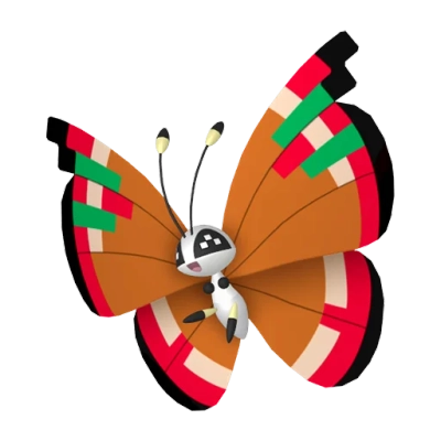 벌레/비행 타입 포켓몬 비비용 이로치의 이미지