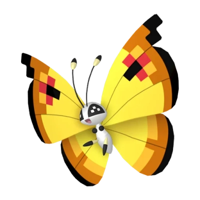 벌레/비행 타입 포켓몬 비비용 이로치의 이미지