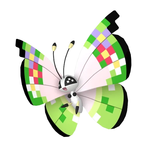 벌레/비행 타입 포켓몬 비비용 이로치의 이미지