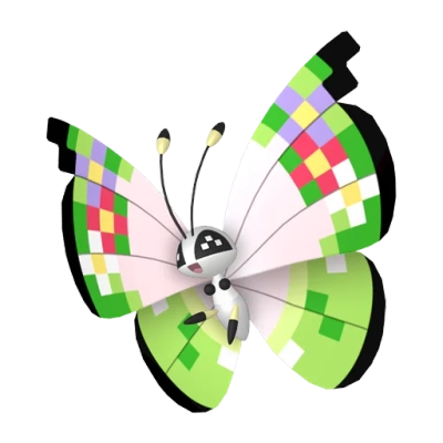 벌레/비행 타입 포켓몬 비비용 이로치의 이미지