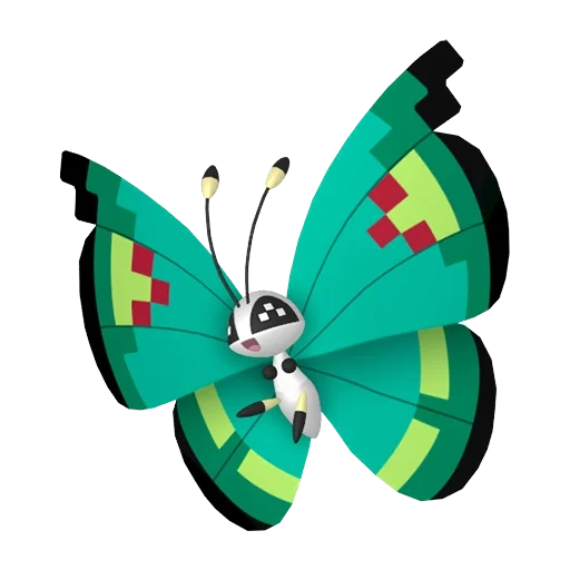 벌레/비행 타입 포켓몬 비비용 이로치의 이미지