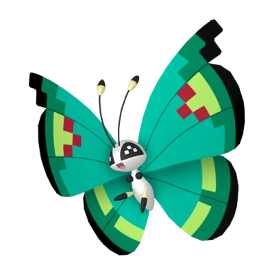 벌레/비행 타입 포켓몬 비비용 이로치의 이미지