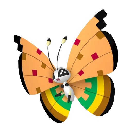 벌레/비행 타입 포켓몬 비비용 이로치의 이미지