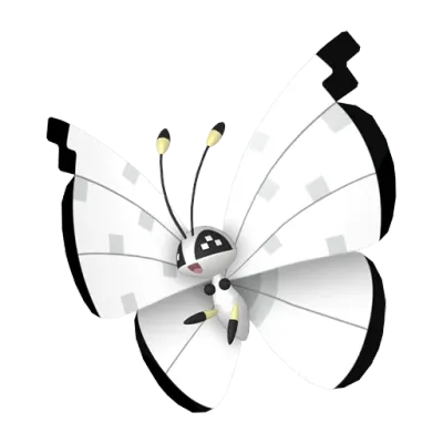 벌레/비행 타입 포켓몬 비비용 이로치의 이미지