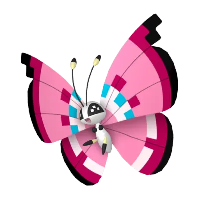 벌레/비행 타입 포켓몬 비비용 이로치의 이미지