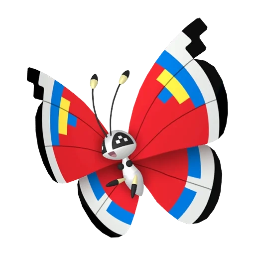 벌레/비행 타입 포켓몬 비비용 이로치의 이미지