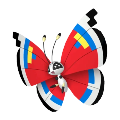 벌레/비행 타입 포켓몬 비비용 이로치의 이미지