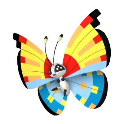 벌레/비행 타입 포켓몬 비비용 이로치의 이미지