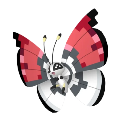 벌레/비행 타입 포켓몬 비비용 이로치의 이미지