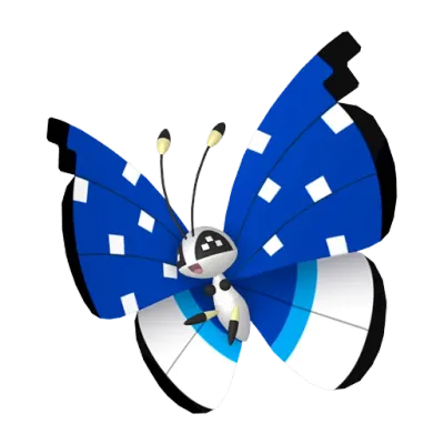 벌레/비행 타입 포켓몬 비비용 이로치의 이미지