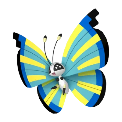 벌레/비행 타입 포켓몬 비비용 이로치의 이미지