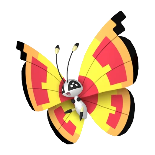 벌레/비행 타입 포켓몬 비비용 이로치의 이미지