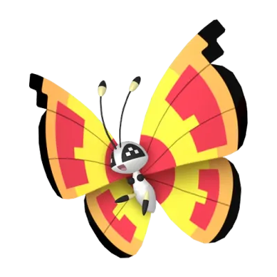 벌레/비행 타입 포켓몬 비비용 이로치의 이미지