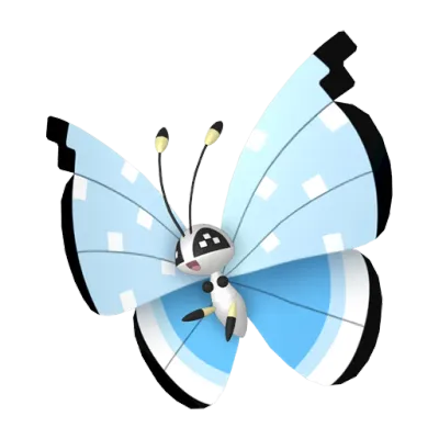 벌레/비행 타입 포켓몬 비비용 이로치의 이미지