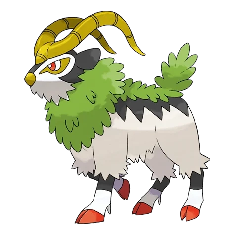 풀 타입 포켓몬 고고트 이로치의 이미지