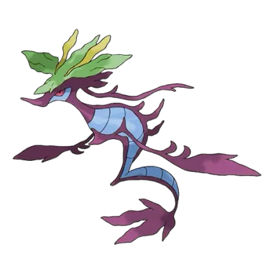 독/드래곤 타입 포켓몬 드래캄 이로치의 이미지