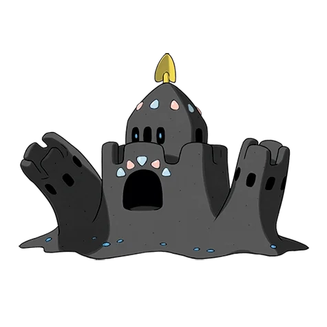 고스트/땅 타입 포켓몬 모래성이당 이로치의 이미지