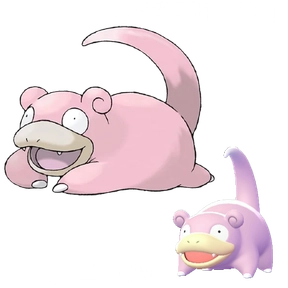 물/에스퍼 타입 포켓몬 야돈 이로치의 이미지