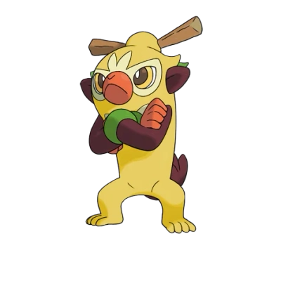 풀 타입 포켓몬 채키몽 이로치의 이미지