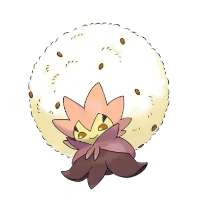 풀 타입 포켓몬 백솜모카 이로치의 이미지