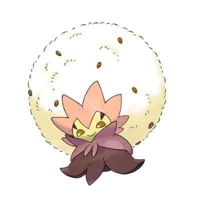 풀 타입 포켓몬 백솜모카 이로치의 이미지