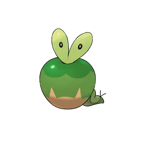 풀/드래곤 타입 포켓몬 과사삭벌레 이로치의 이미지