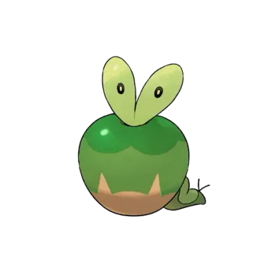 풀/드래곤 타입 포켓몬 과사삭벌레 이로치의 이미지