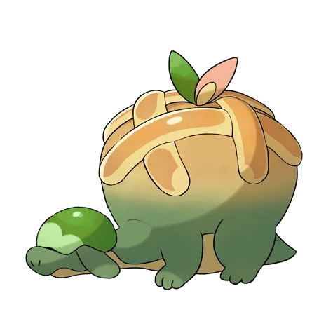 풀/드래곤 타입 포켓몬 단지래플 이로치의 이미지