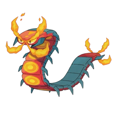 불꽃/벌레 타입 포켓몬 다태우지네 이로치의 이미지