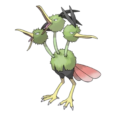 노말/비행 타입 포켓몬 두트리오 이로치의 이미지