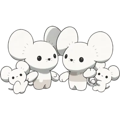 노말 타입 포켓몬 파밀리쥐 이로치의 이미지