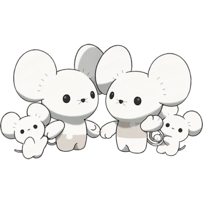 노말 타입 포켓몬 파밀리쥐 이로치의 이미지