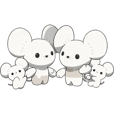 노말 타입 포켓몬 파밀리쥐 이로치의 이미지