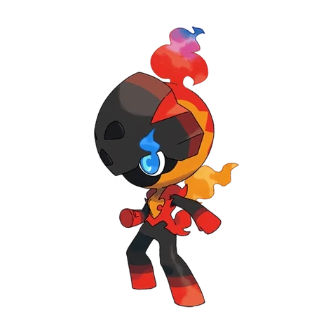 불꽃 타입 포켓몬 카르본 이로치의 이미지