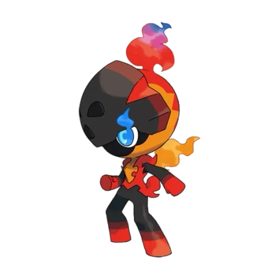 불꽃 타입 포켓몬 카르본 이로치의 이미지